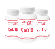 Load image into Gallery viewer, CoQ10 antioxidizing formula 1000mg 3 bottles (60 capsules)